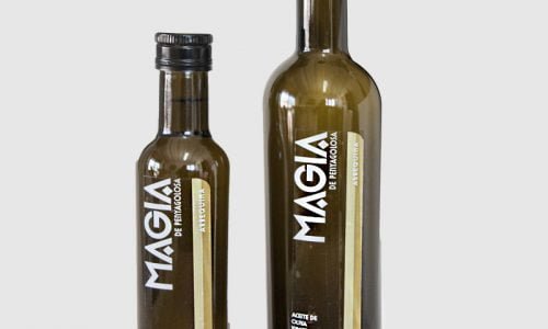 Botella Aceite Magia de Penyagolosa, variedad arbequina